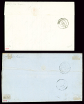 5 lettres AFF n°14 OBL rond de pointillés + diver