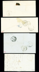 13 lettres AFF n°14 avec OBL diverses dont PC + CA