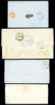 13 lettres AFF n°14 avec OBL diverses dont PC + CA