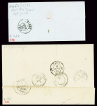 13 lettres AFF n°14 avec OBL diverses dont PC + CA