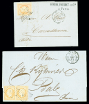 4 lettres AFF n°16 (dont une paire) OBL roulette d