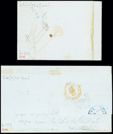 4 lettres AFF n°16 (dont une paire) OBL roulette d