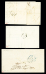 3 lettres AFF n°17, 80c carmin. TB