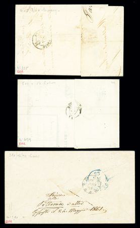 3 lettres AFF n°17, 80c carmin. TB