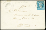 N°22 OBL grille (TB) + CAD "Corps exp d'Italie 2e