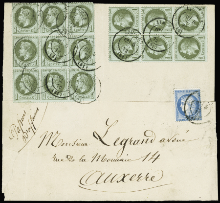 N°25, bloc de 9 + bloc de 6 OBL T17 "Limoges (81)"