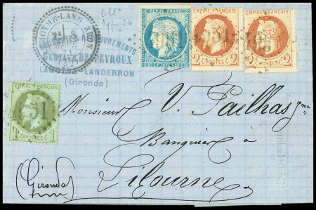 N°25 + 26, 2 pièces + 37 OBL GC 4951 + T24 "Lamoth