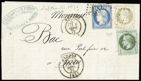 N°25 + 27 + 37 OBL GC 2602 + T17 "Nantes (42)" Loi
