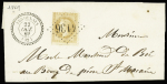 N°28 OBL GC 4136 + T22 "Verdelais (32)" Gironde (1