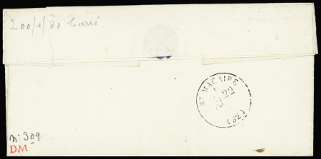 N°28 OBL GC 4136 + T22 "Verdelais (32)" Gironde (1