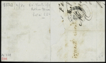 N°28A + 31 OBL grille Civita-Vecchia sur lettre de