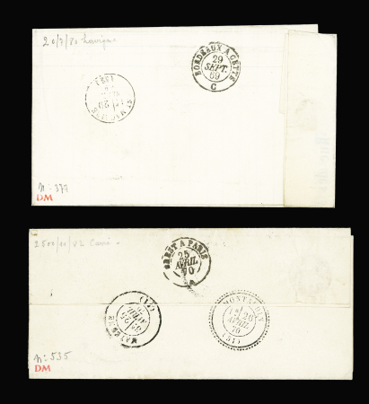 2 lettres : n°29 annulé par "BM" dans un ovale + T