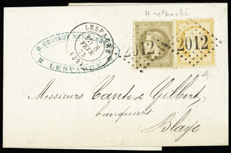 N°30 + 38d, 4 retouchés, OBL GC 2012 + T17 "Lesparre