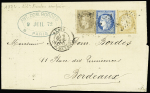 N°30 + 59 + 60 OBL étoile 24 + CAD "Paris R. de Cl