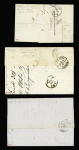 N°48 40c orange sur 3 lettres dont 1 avec BDF, TB