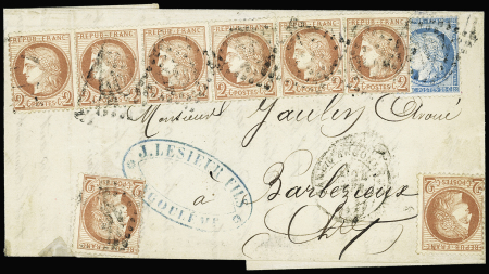 N°51, 8 pièces + 60 OBL GC 105 + T16 "Gare d'Angou