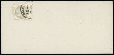 N°52, 4c gris, OBL T16 Orléans (Loiret 1873) sur f