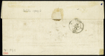 Col. Gen. N°11 + 13 OBL ancre sur lettre avec CAD