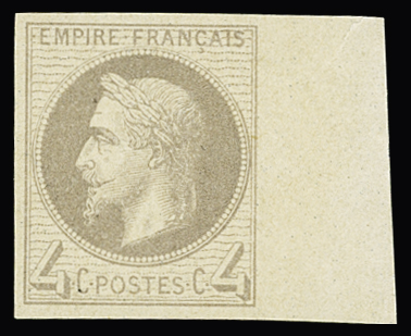 N°27Be 4c gris impression fine Rothschild, bdf, neuf