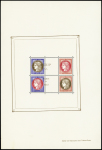 N°3 variété Légende et cadre très décalés à gauche,