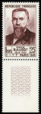 N°846A 25f Baudot ERREUR DE DATE 1848 au lieu de 1845,
