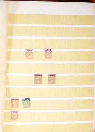 1849-1940, Small all world assembly in stockbook, noted