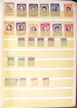1849-1940, Small all world assembly in stockbook, noted