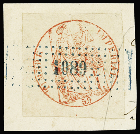Dimension n°14, Emission provisoire de Lille, 1F rouge-orange,