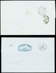 N°29 OBL GC 1294 + T24 Desaignes (1870 - ind 15) et 3 lettres OBL GC 1294 + T17, T22 et 24 Flaviac. TB