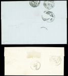 N°29 OBL GC 1294 + T24 Desaignes (1870 - ind 15) et 3 lettres OBL GC 1294 + T17, T22 et 24 Flaviac. TB