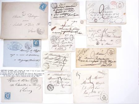 31 plis de Champigny sur Marne; 5 cursives, boites rurales, PC, GC. TB