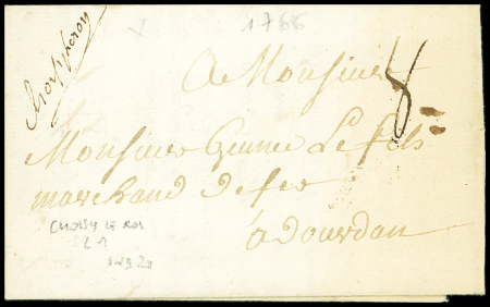 Choisy-le-Roi : marque manuscrite (L1 - 1766), ind