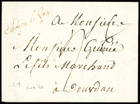 Choisy-le-Roi : MP manuscrite (1760 - L1), ind 20.