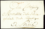 Orly : MP rouge "Orly" (1796 - Petite Poste de Paris - L166 - ind 21). TB