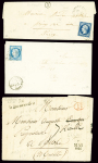 9 plis dont 5 avec cursive "72 La Queue en Brie" (ind 14). TB