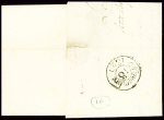 Double cuursive "60 Petit Brie Vincennes" (1829 - ind 20). TB