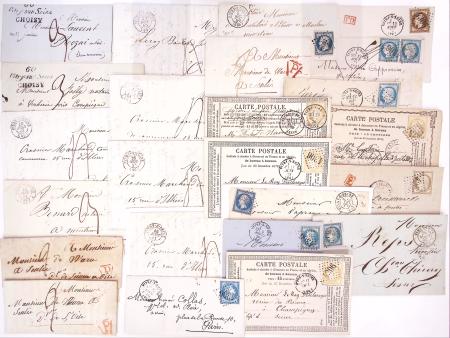 29 plis de Vitry dont 2 doubles cursives "60 Vitry sur Seine Choisy"