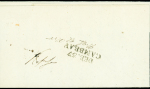 Lettre de Cambrai pour le sous-Préfet de Cambrai avec au verso MP "Deb 57 Cambray" (34 x 10mm - 1830), ind 18. TB