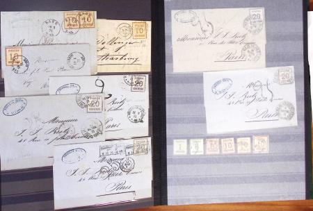1849-1907, Collection sympathique en 3 classeurs de