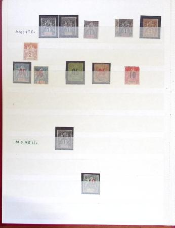 1859-1966, Collection en 2 classeurs des COLONIES,