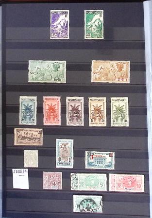 1859-1966, Collection en 2 classeurs des COLONIES,
