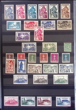 1859-1966, Collection en 2 classeurs des COLONIES,