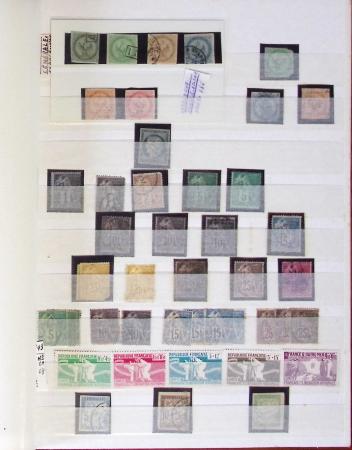 1859-1966, Collection en 2 classeurs des COLONIES,