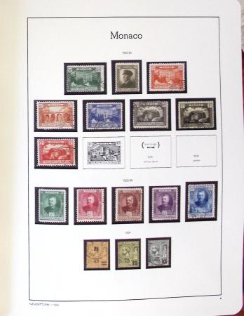 1885-2000, Collection de MONACO en 3 albums Leuchtturm