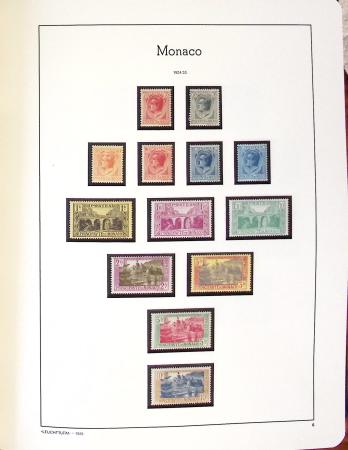 1885-2000, Collection de MONACO en 3 albums Leuchtturm