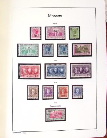 1885-2000, Collection de MONACO en 3 albums Leuchtturm