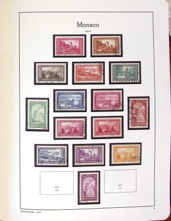 1885-2000, Collection de MONACO en 3 albums Leuchtturm