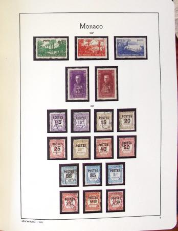 1885-2000, Collection de MONACO en 3 albums Leuchtturm