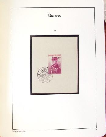 1885-2000, Collection de MONACO en 3 albums Leuchtturm