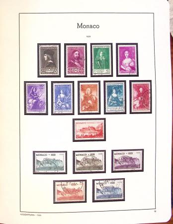 1885-2000, Collection de MONACO en 3 albums Leuchtturm